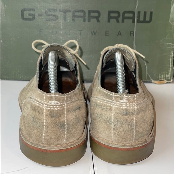 G-Star Garret Theo Earth Suede wingtips tan US8 - Picture 2 of 8